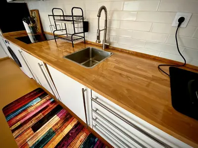 Una cocina o zona de cocina en Casa Azahar Playa Cabo de Gata Almería