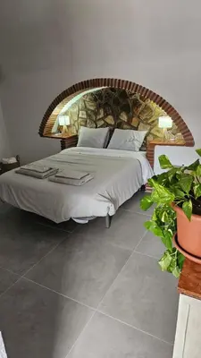 Cama o camas de una habitación en Cuevas CEMAR