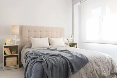 Cama o camas de una habitación en Apartamento Catedral
