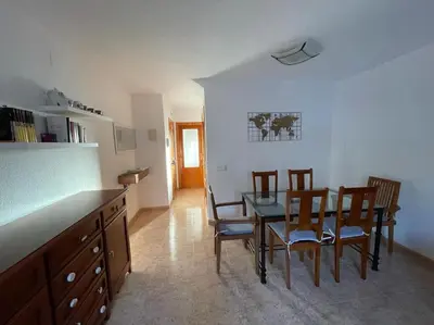 Una cocina o zona de cocina en adosado con piscina en Cabo de Gata 6p