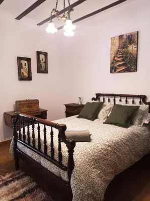 Cama o camas de una habitación en Cortijo El Pilón