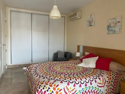 Cama o camas de una habitación en Apartamento Portofino Sun & Beach