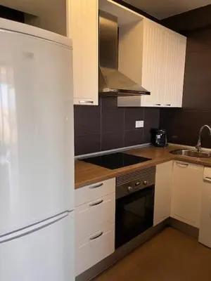 Una cocina o zona de cocina en Apartamento con vistas