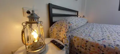 Cama o camas de una habitación en Apartamento El Zapillo III