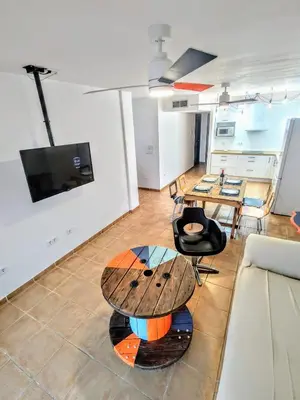 Una televisión o centro de entretenimiento en Casa Bonica