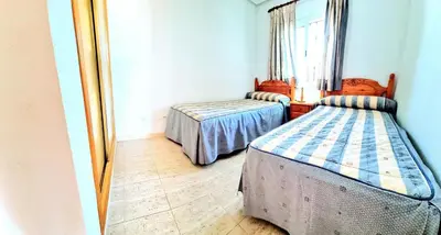 Cama o camas de una habitación en Ático vistas al mar con dos terrazas Veramar 5 en 1ª línea de playa
