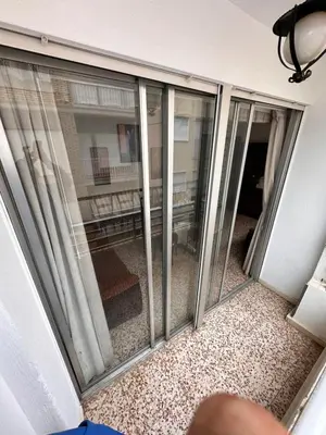 Un balcón o terraza de Schönes ruhiges zentrales Apartment in Aguilas