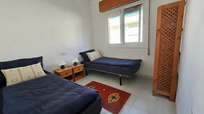 Zona de estar de The three bedrooms Casa Barta - 300m from the beach with a beatiful see view from the terrace and private parking