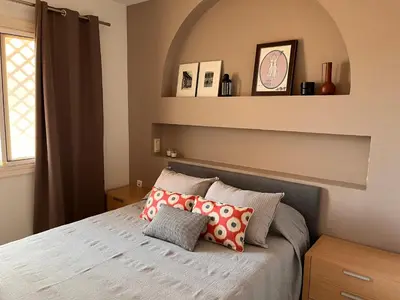 Cama o camas de una habitación en Bonito apartamento