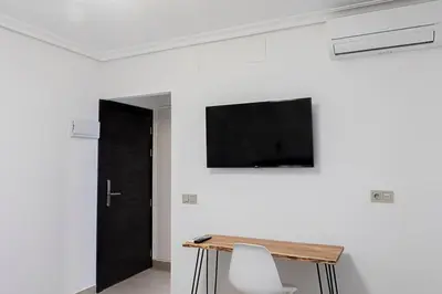 Una televisión o centro de entretenimiento en Venta de Terreros