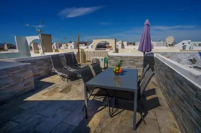 Un balcón o terraza de Dúplex en Vera a 200m de la Playa