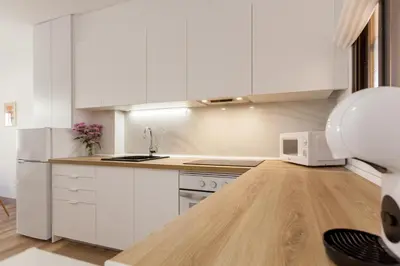Una cocina o zona de cocina en Cabo de Gata con Terraza y Piscina