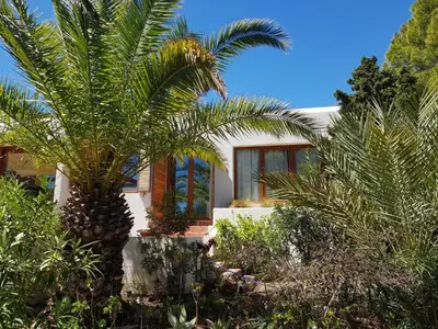 Jardín al aire libre en Cortijo 80