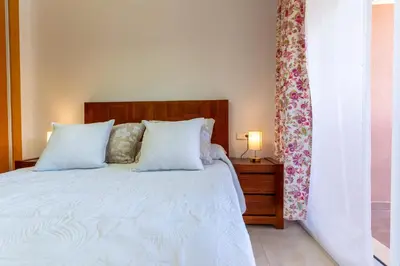 Cama o camas de una habitación en Brisas Almerimar R&R