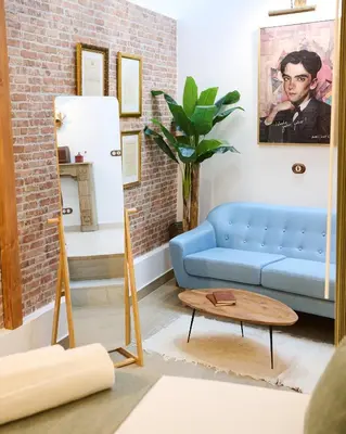 Zona de estar de La Casa de Lorca en Almería