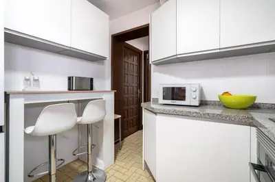 Una cocina o zona de cocina en Casa en Cabo de Gata con barbacoa y Jardín, cerca de la playa