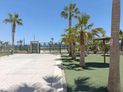 Jardín al aire libre en Mar y Sal 11 Suites, gran terraza con vistas al mar, 2 Hab y piscina