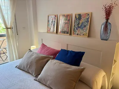 Cama o camas de una habitación en Posidonia Marinas- Tú Dúplex en Vera!