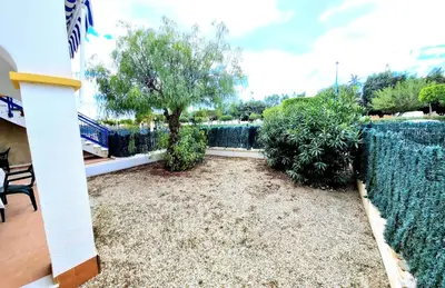 Jardín al aire libre en Apartamento en planta baja Veramar 5 primera línea de playa