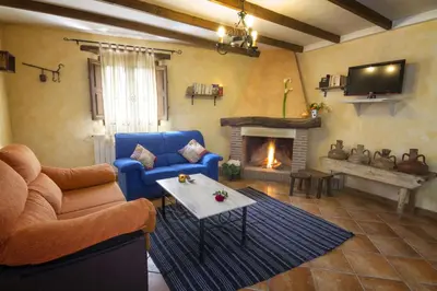 Zona de estar de casa familiar matasiete - with swimming pool