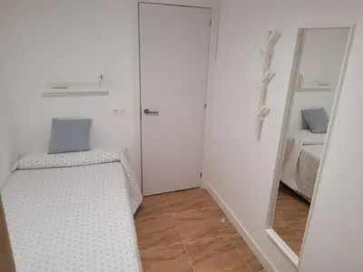 Cama o camas de una habitación en Playas de Almería