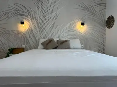 Cama o camas de una habitación en Apartamento Las Garzas - Vera Playa
