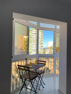 Un balcón o terraza de Apto Aguadulce Sur con Piscina y vistas al Mar