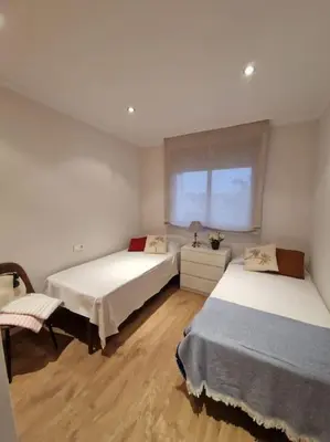 Cama o camas de una habitación en Atico Pueblo Salinas