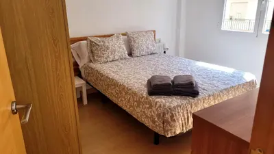 Cama o camas de una habitación en Apartment Turquesa - Almería