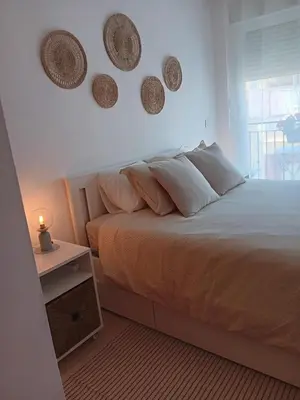 Cama o camas de una habitación en Apartamento en Águilas