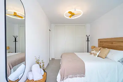 Cama o camas de una habitación en Ático El Faro