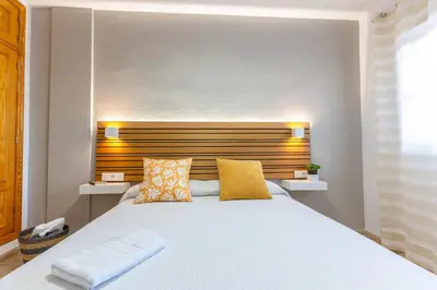 Cama o camas de una habitación en Mediterráneo Studio R&R