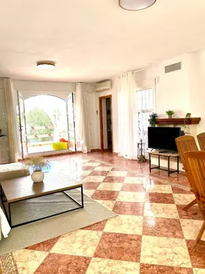 Zona de estar de Villa Garriga