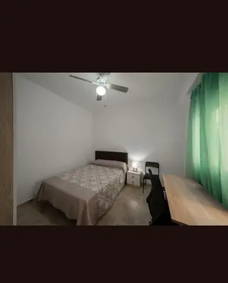 Cama o camas de una habitación en Playa Zapillo Costa