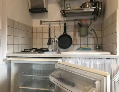 Una cocina o zona de cocina en Estudio en cortijo en Fernán Pérez