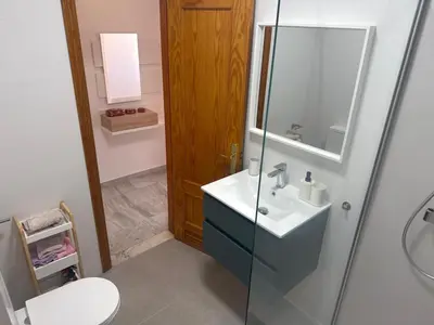 Un baño de apartamento Cabo de Gata