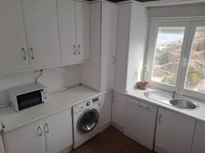 Una cocina o zona de cocina en Ático 180 vistas al mar Mojacar