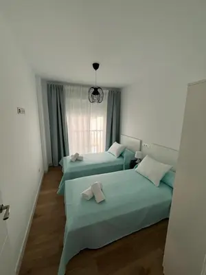 Cama o camas de una habitación en Apartamento San Antonio 1