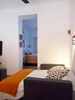 Cama o camas de una habitación en Rincón céntrico con encanto By Aloha Palma