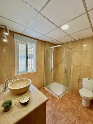 Un baño de Casa Rural El Pomelo