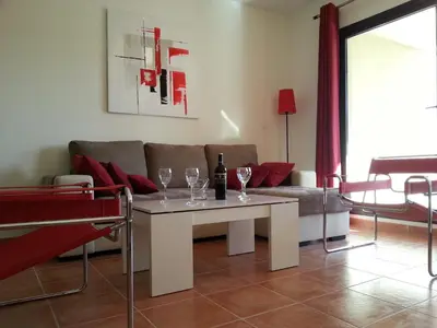 Zona de estar de Apartamento unifamiliar Golf Vera urb privada y tranquila