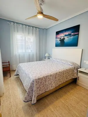 Cama o camas de una habitación en Ático Veramar 5 - Vera Playa