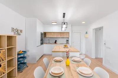 Una cocina o zona de cocina en BeachHouse Playa R&R