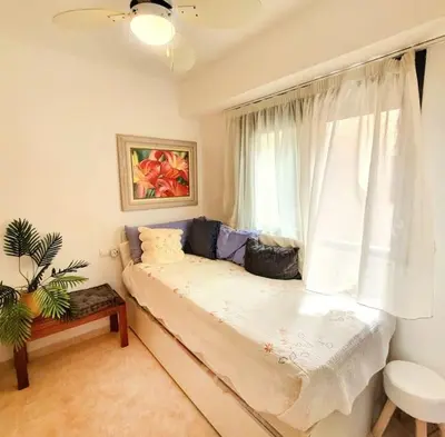 Cama o camas de una habitación en Apartamento Vera Playa - Almería