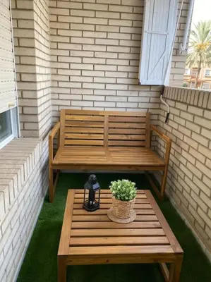 Un balcón o terraza de Apartamento vacacional playa