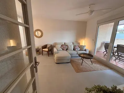 Zona de estar de Apartamento Olimpic Beach