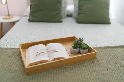 Cama o camas de una habitación en Apartamento Céntrico a 12 minutos de la playa
