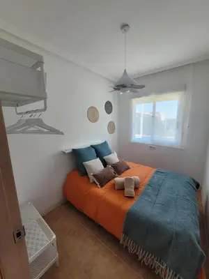 Cama o camas de una habitación en Mojácar Golf y Playa