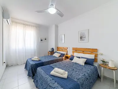 Cama o camas de una habitación en Apartment Las Terrazas V by Interhome