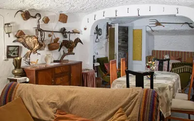 Zona de estar de Cueva Navarro